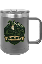 2nd Platoon “Warlocks” 539th CTC (L) 15oz Insulated Coffee Mug with Slider Lid