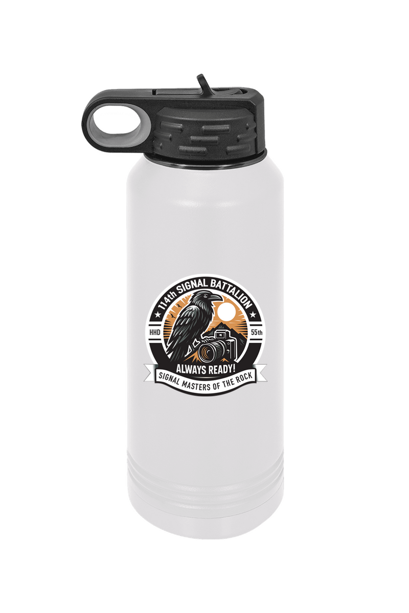 114th Signal Battalion 32 oz. ION-Plated Water Bottle Raven