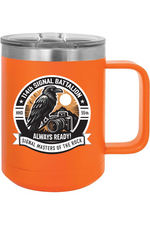 114th Signal Battalion 15oz Insulated Coffee Mug with Slider Lid Raven