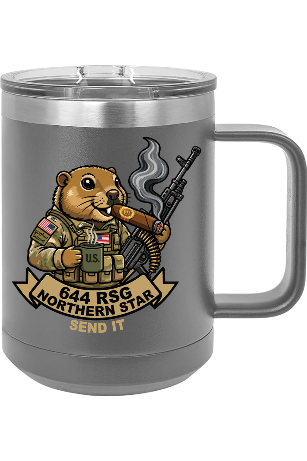 644th RSG 15oz Insulated Coffee Mug with Slider Lid