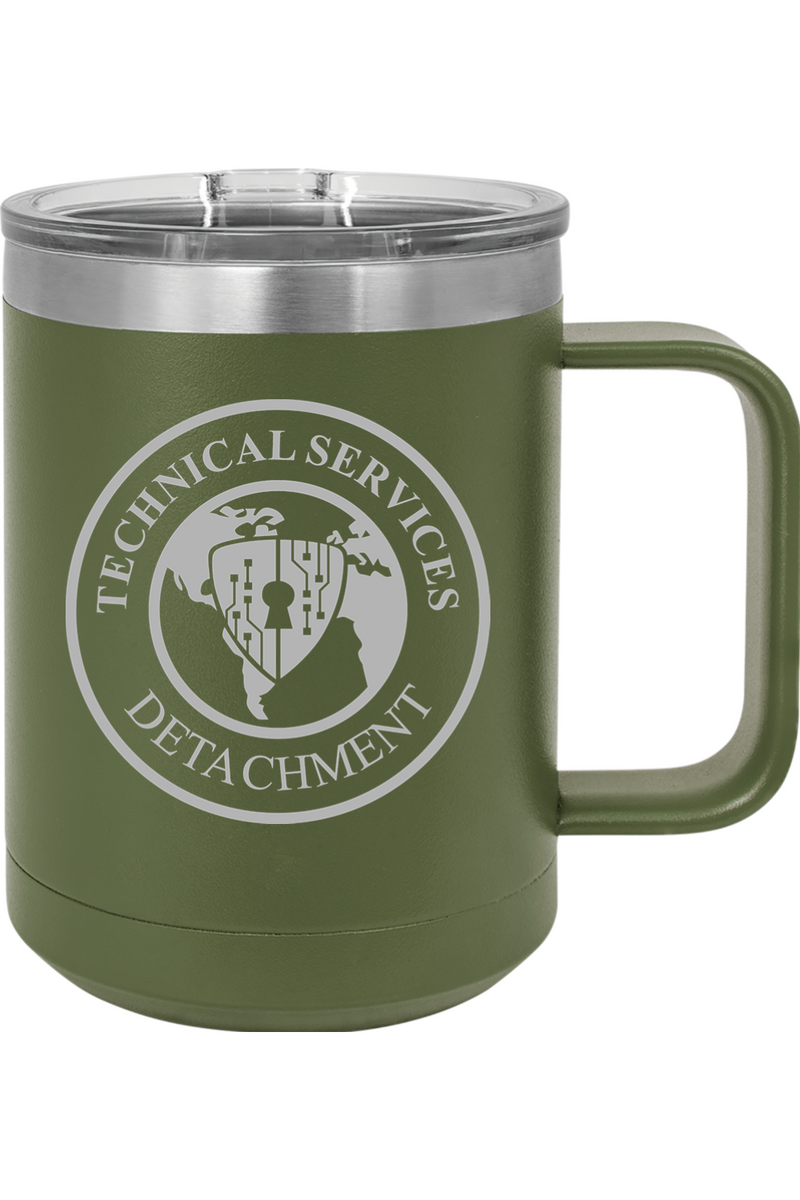 Technical Services Detachment 15oz Insulated Coffee Mug with Slider Lid