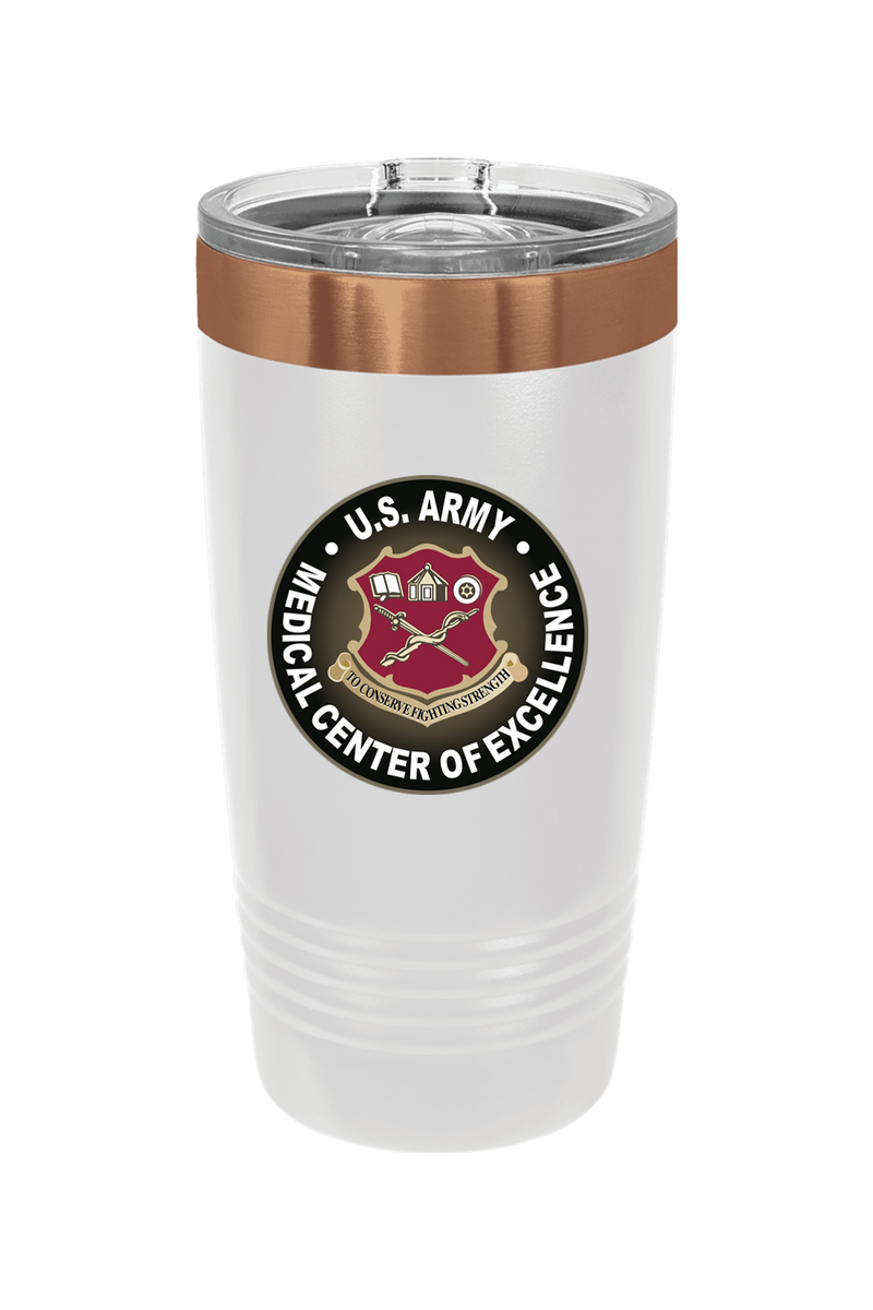 US Army Medical CoE 20 oz. ION-Plated Ringneck Insulated Tumbler with Slider Lid