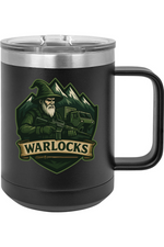 2nd Platoon “Warlocks” 539th CTC (L) 15oz Insulated Coffee Mug with Slider Lid