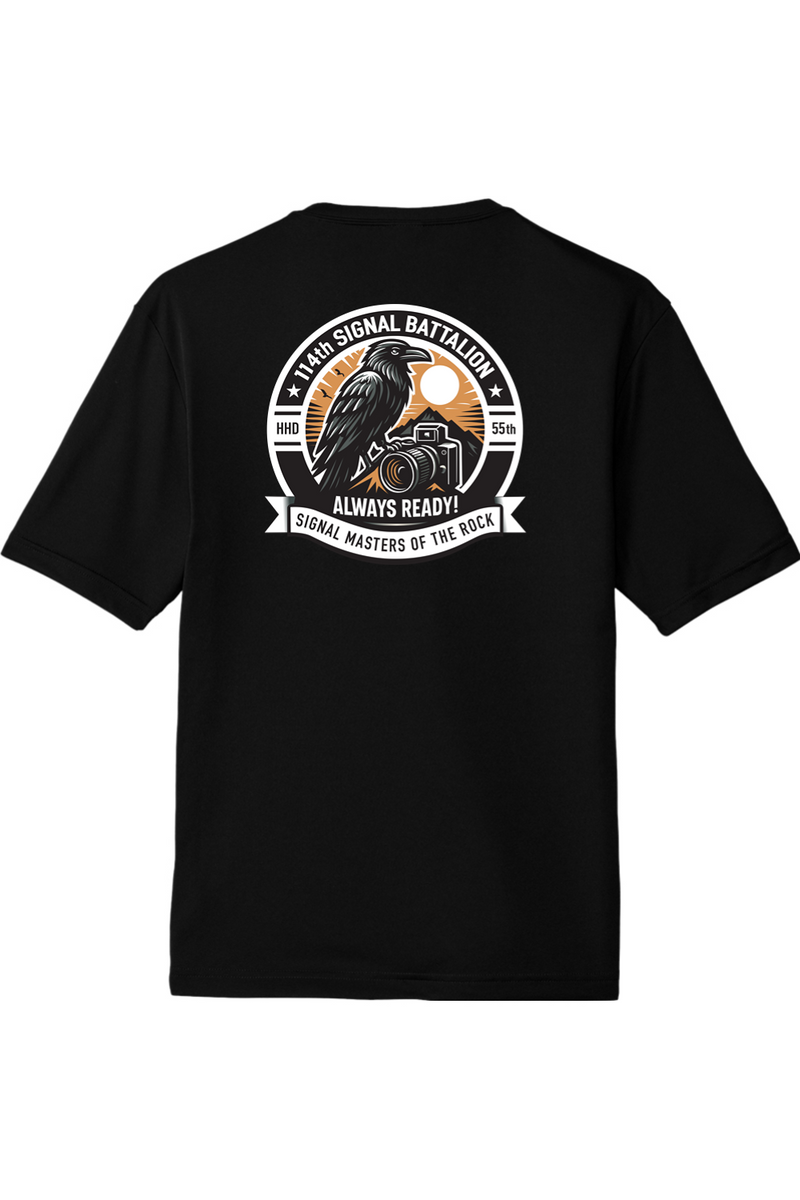 114th Signal Battalion Competitor Tee front & back design