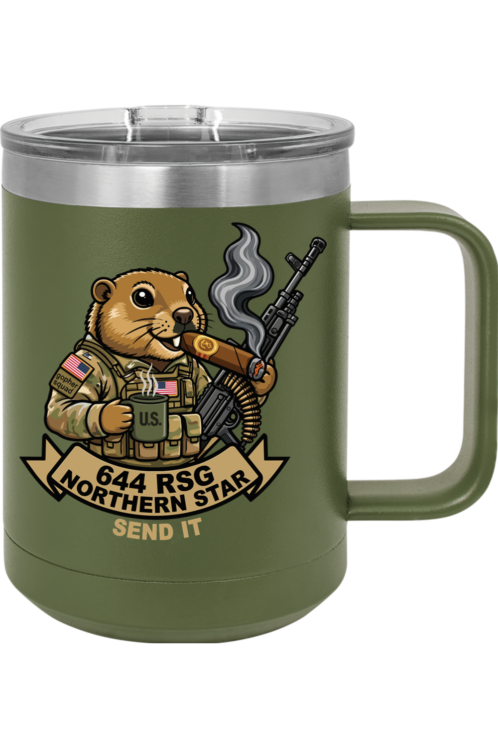 644th RSG 15oz Insulated Coffee Mug with Slider Lid