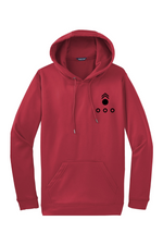 LCLS HIMARS Black Left Chest Design Fleece Hooded Pullover