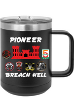 511th Pioneer Troop 15oz Insulated Coffee Mug with Slider Lid