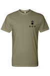 LCLS HIMARS Black Left Chest Design Next Level CVC Crew