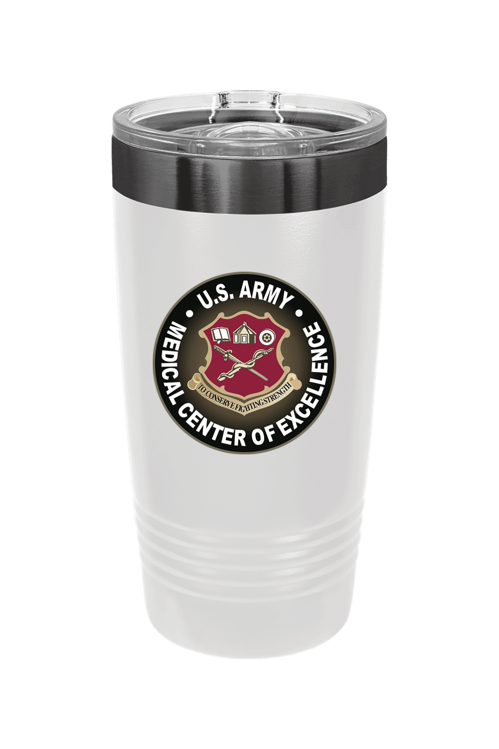 US Army Medical CoE 20 oz. ION-Plated Ringneck Insulated Tumbler with Slider Lid