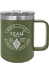 ODA 176 Team Snuff 15oz Insulated Coffee Mug with Slider Lid