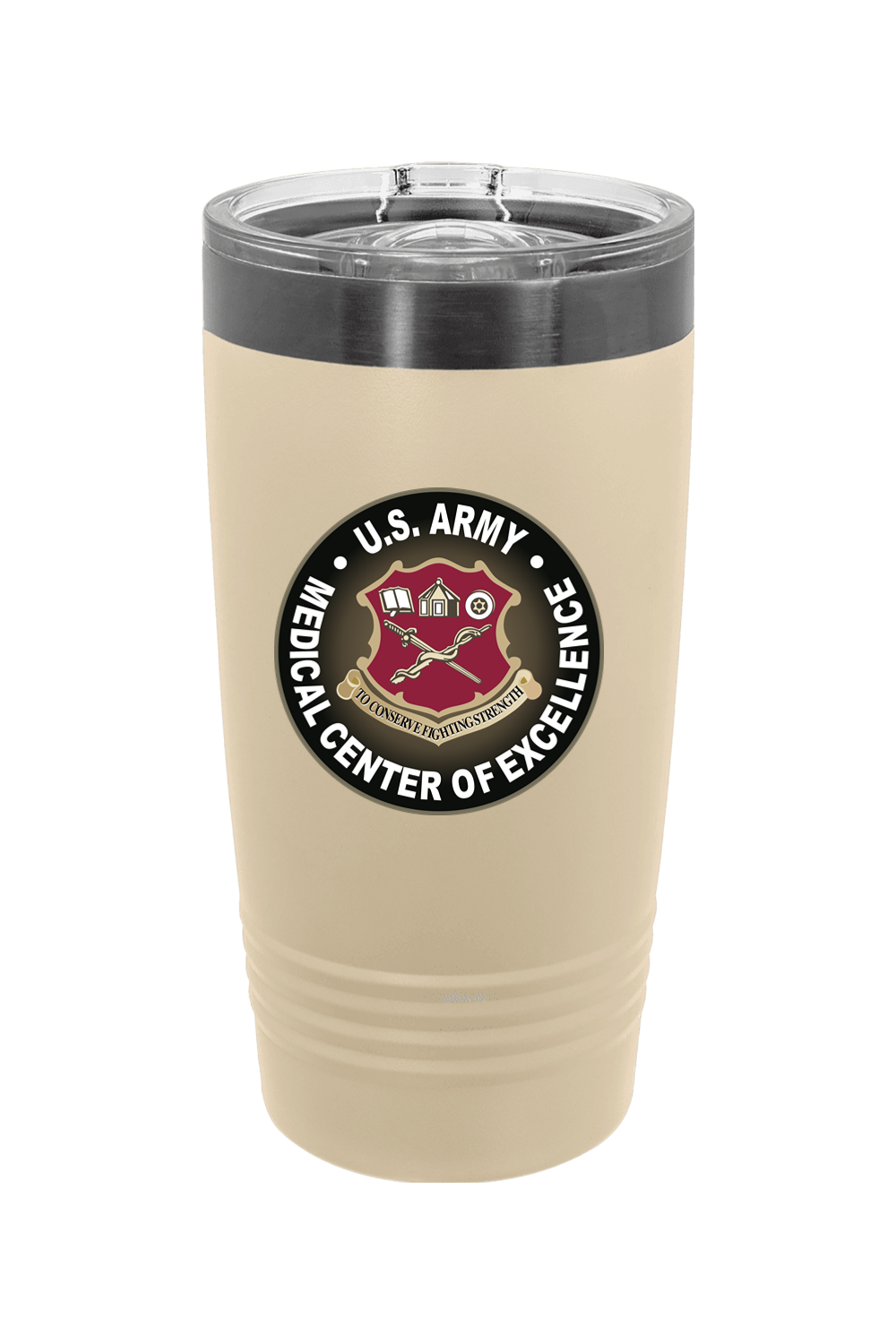 US Army Medical CoE 20 oz. ION-Plated Ringneck Insulated Tumbler with Slider Lid