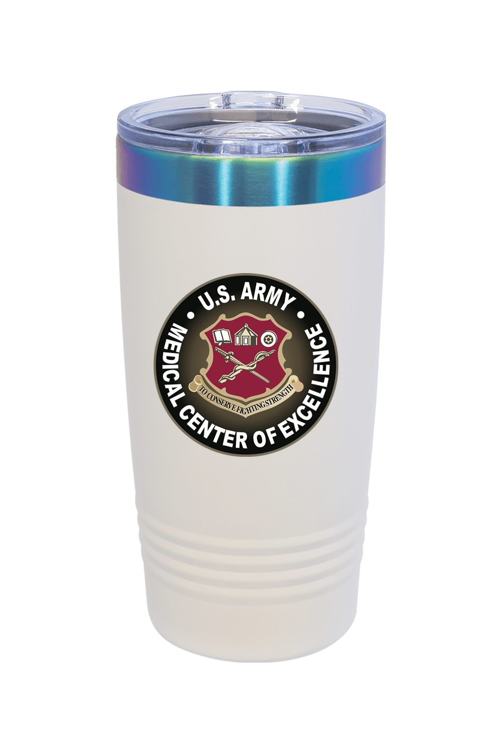 US Army Medical CoE 20 oz. ION-Plated Ringneck Insulated Tumbler with Slider Lid