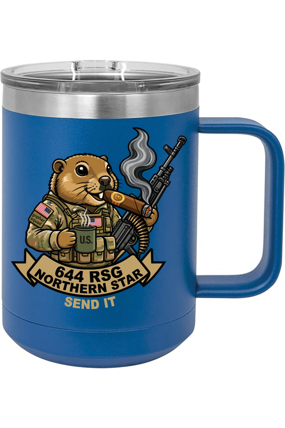 644th RSG 15oz Insulated Coffee Mug with Slider Lid
