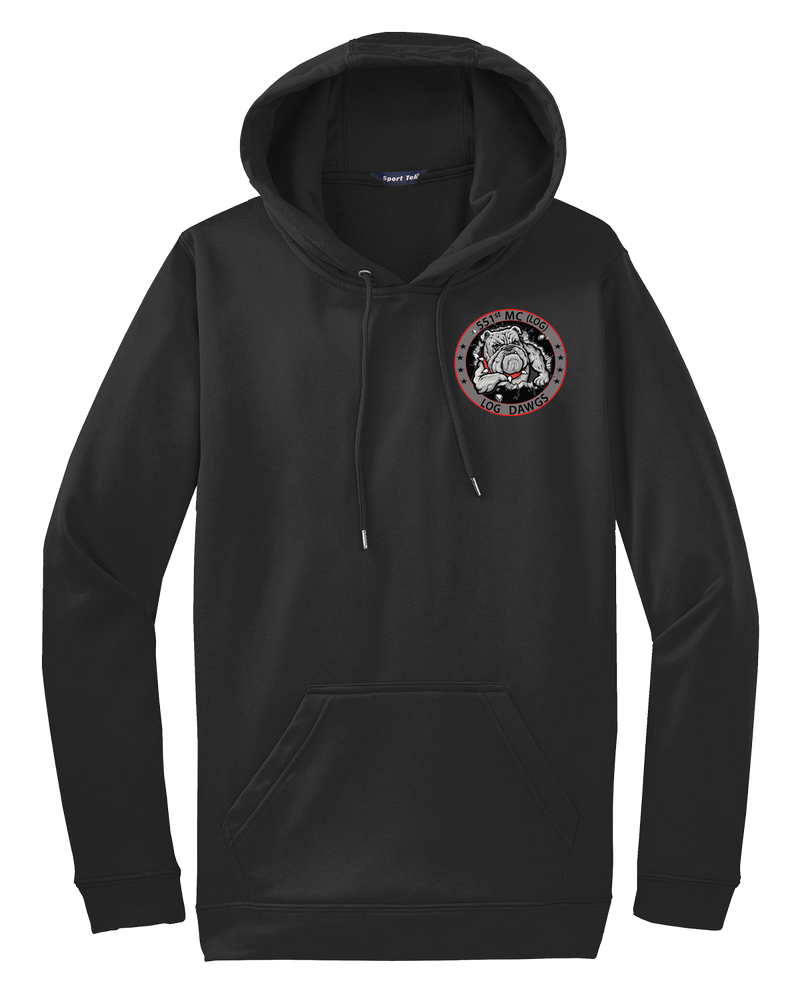 551st Medical Logistics Company Fleece Hooded Pullover