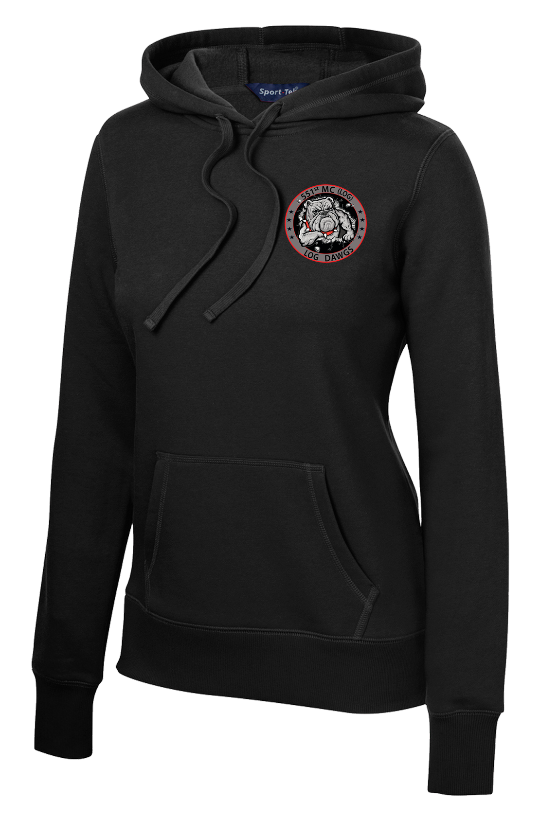 551st Medical Logistics Company Ladies Poly/Cotton Blend Hoodie