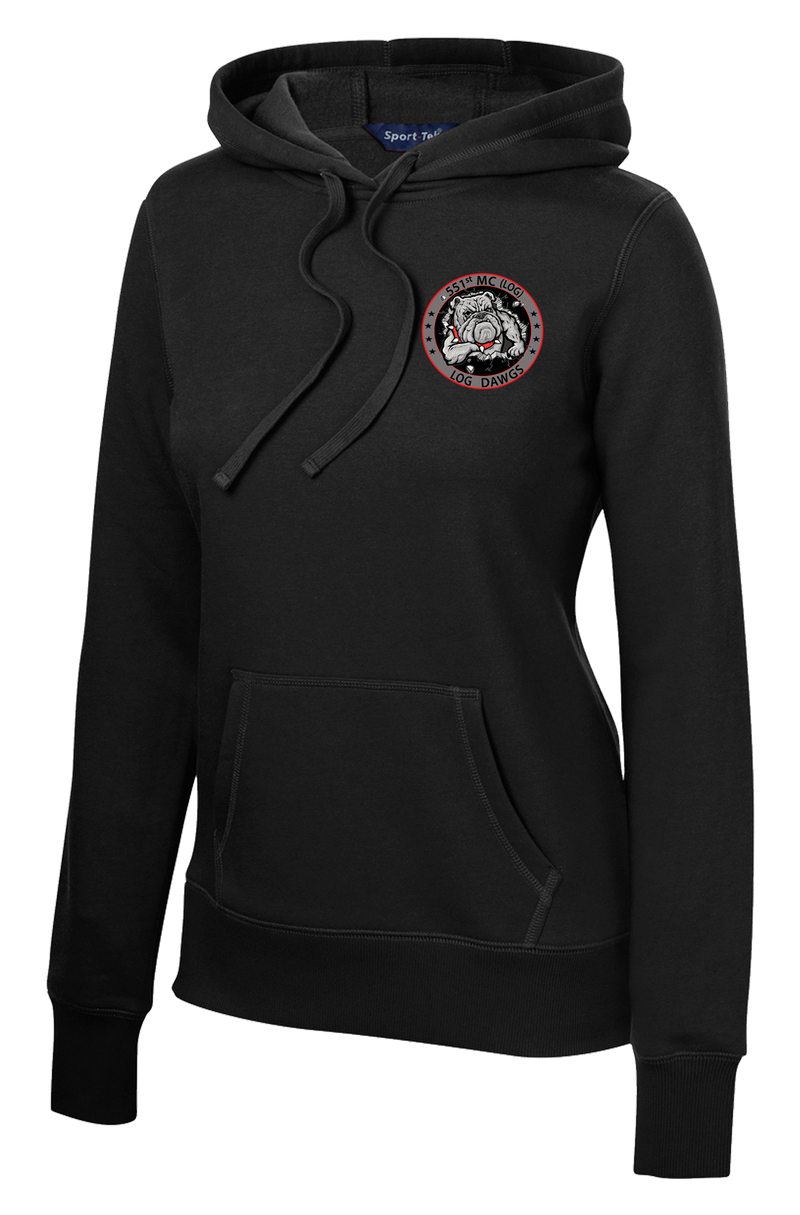 551st Medical Logistics Company Ladies Poly/Cotton Blend Hoodie
