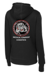 551st Medical Logistics Company Ladies Poly/Cotton Blend Hoodie