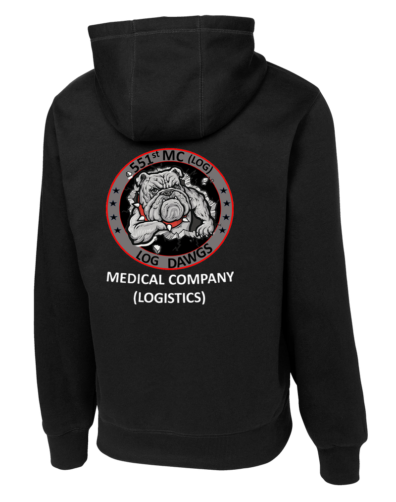 551st Medical Logistics Company Poly/Cotton Blend Hoodie