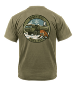 574th CSC Fuel Platoon “Arctic Foxes” AR 670-1 Coyote Brown T-Shirt