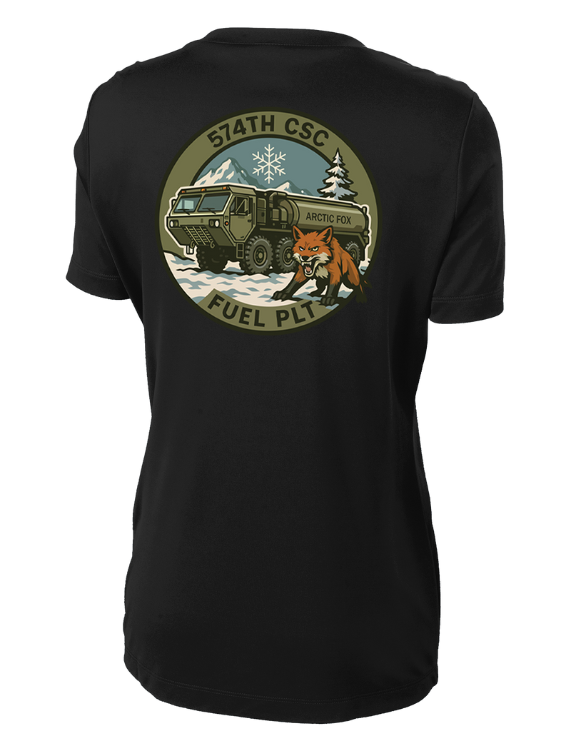 574th CSC Fuel Platoon “Arctic Foxes” Ladies Competitor Tee
