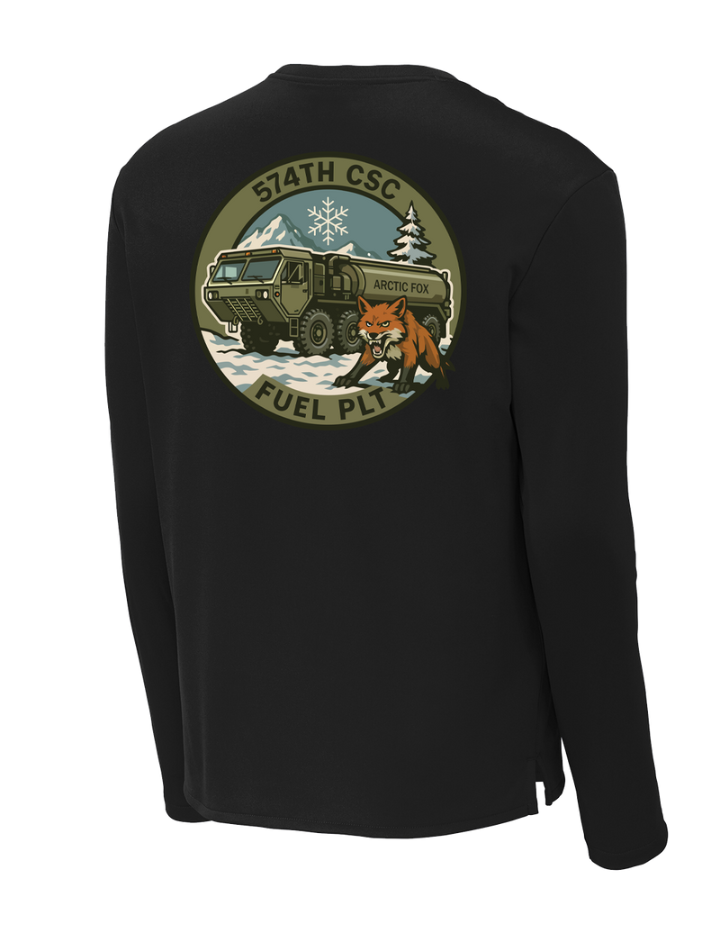 574th CSC Fuel Platoon “Arctic Foxes” Fleece Pullover Crew