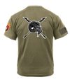 5th BN 5th SFAB AR 670-1 Coyote Brown T-Shirt with Two Sleeve Print