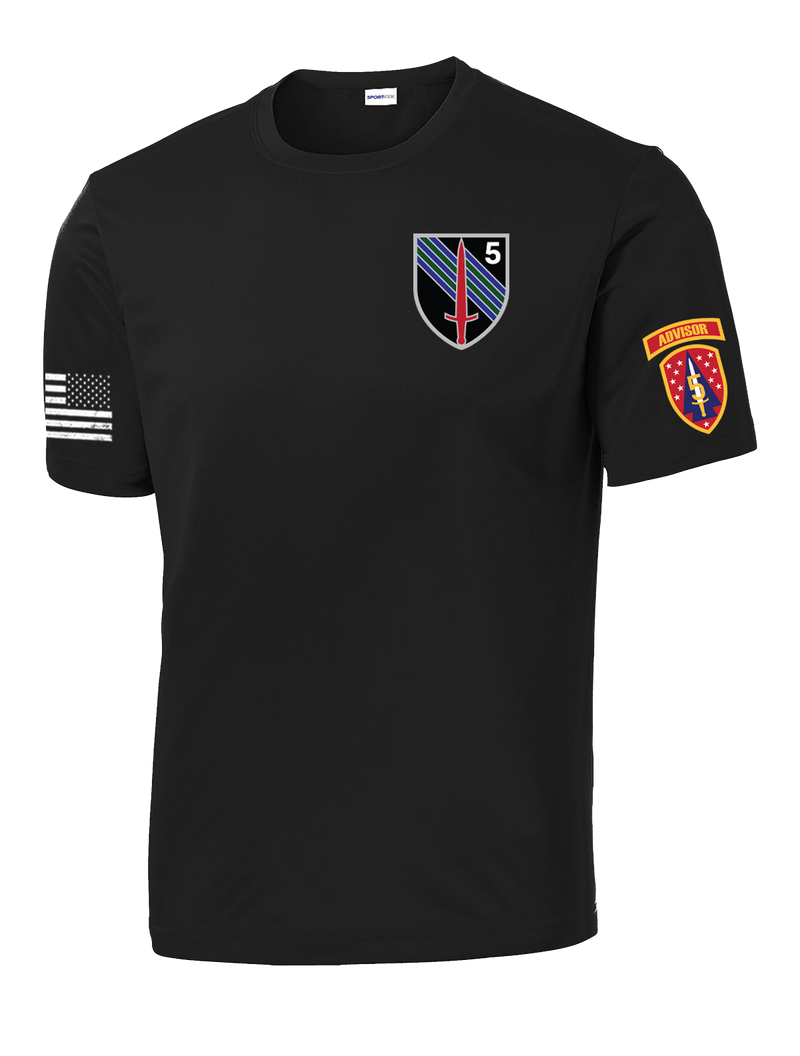 5th BN 5th SFAB Competitor Tee with Two Sleeve Prints