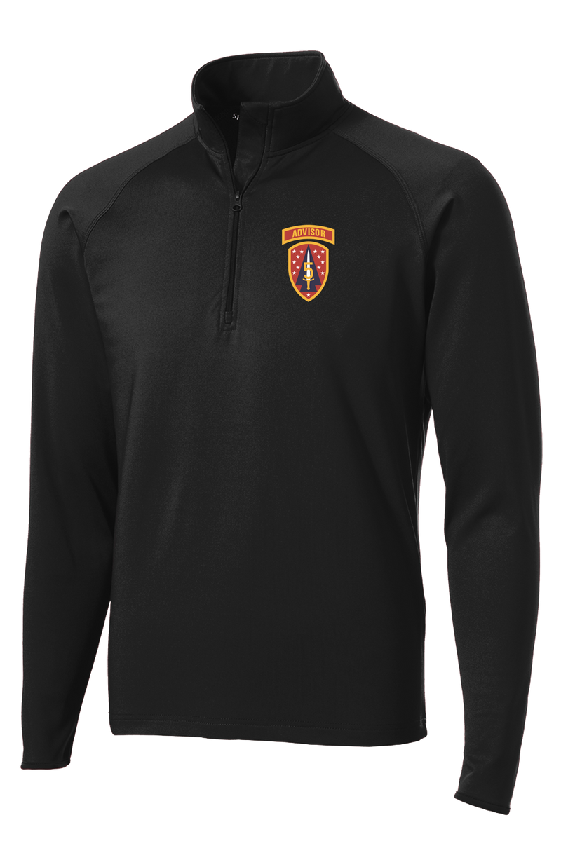 6th BN 5th SFAB 1/2 Zip Raglan Performance Pullover