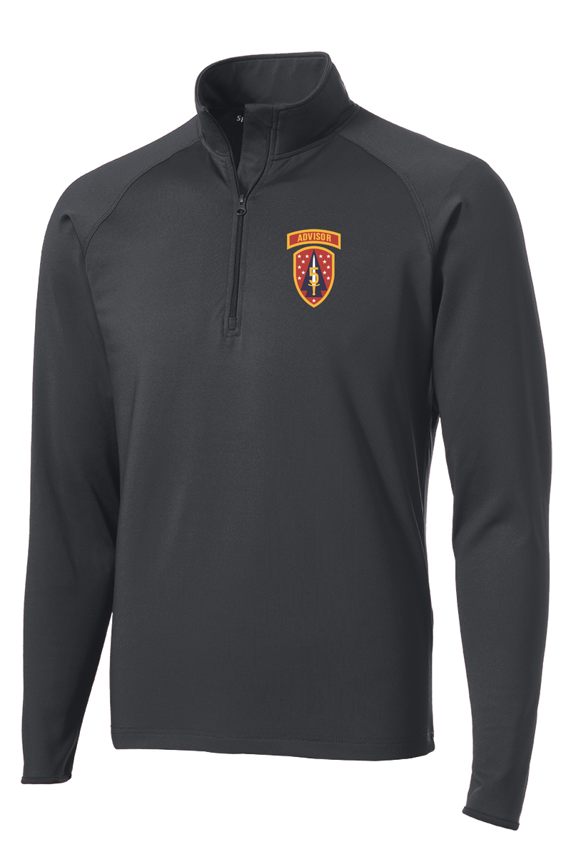 6th BN 5th SFAB 1/2 Zip Raglan Performance Pullover