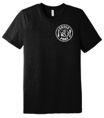 62D Aerial Port Squadron Unisex Triblend Short Sleeve Tee Bulldog Flag Design