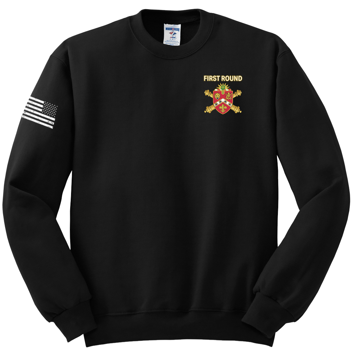 657th FSC Blend Crewneck Sweatshirt with Right Sleeve Flag