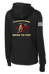 657th FSC Ladies Poly/Cotton Blend Hoodie with Right Sleeve Flag