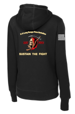 657th FSC Ladies Poly/Cotton Blend Hoodie with Right Sleeve Flag