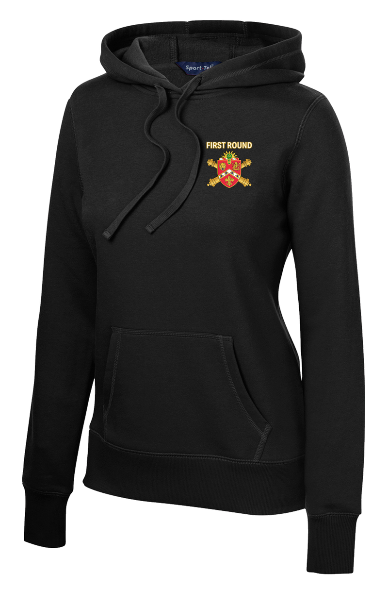 657th FSC Ladies Poly/Cotton Blend Hoodie with Right Sleeve Flag