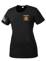 657th FSC Ladies Competitor Tee with Right Sleeve Flag