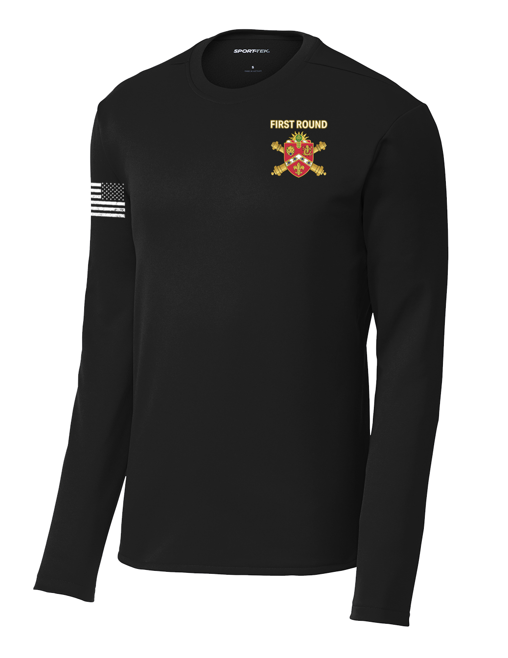 657th FSC Fleece Pullover Crew with Right Sleeve Flag