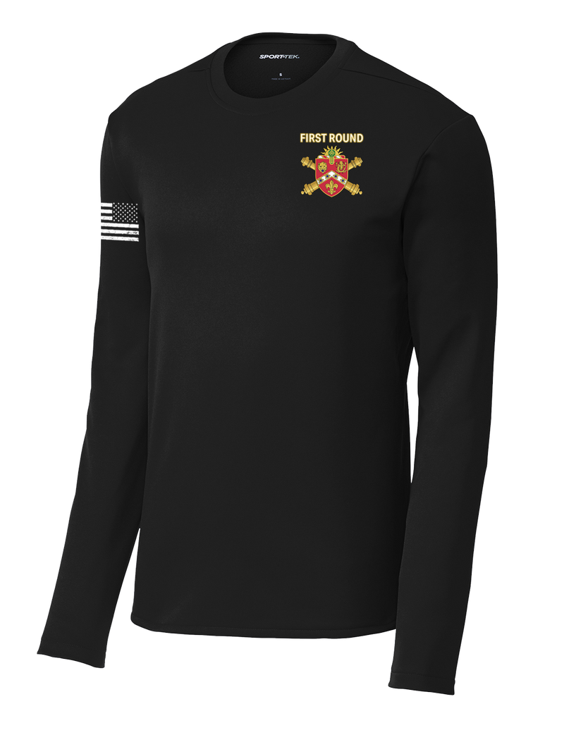 657th FSC Fleece Pullover Crew with Right Sleeve Flag