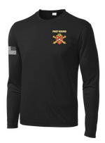 657th FSC Long Sleeve Competitor Tee with Right Sleeve Flag