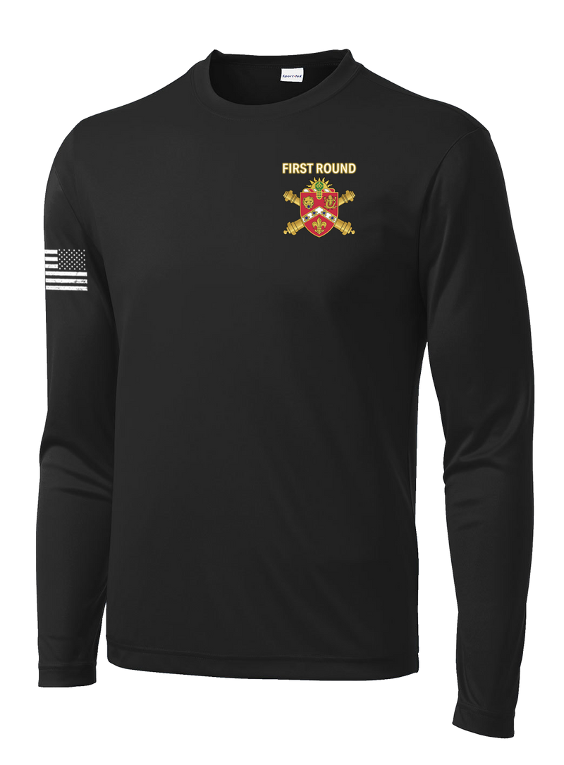 657th FSC Long Sleeve Competitor Tee with Right Sleeve Flag