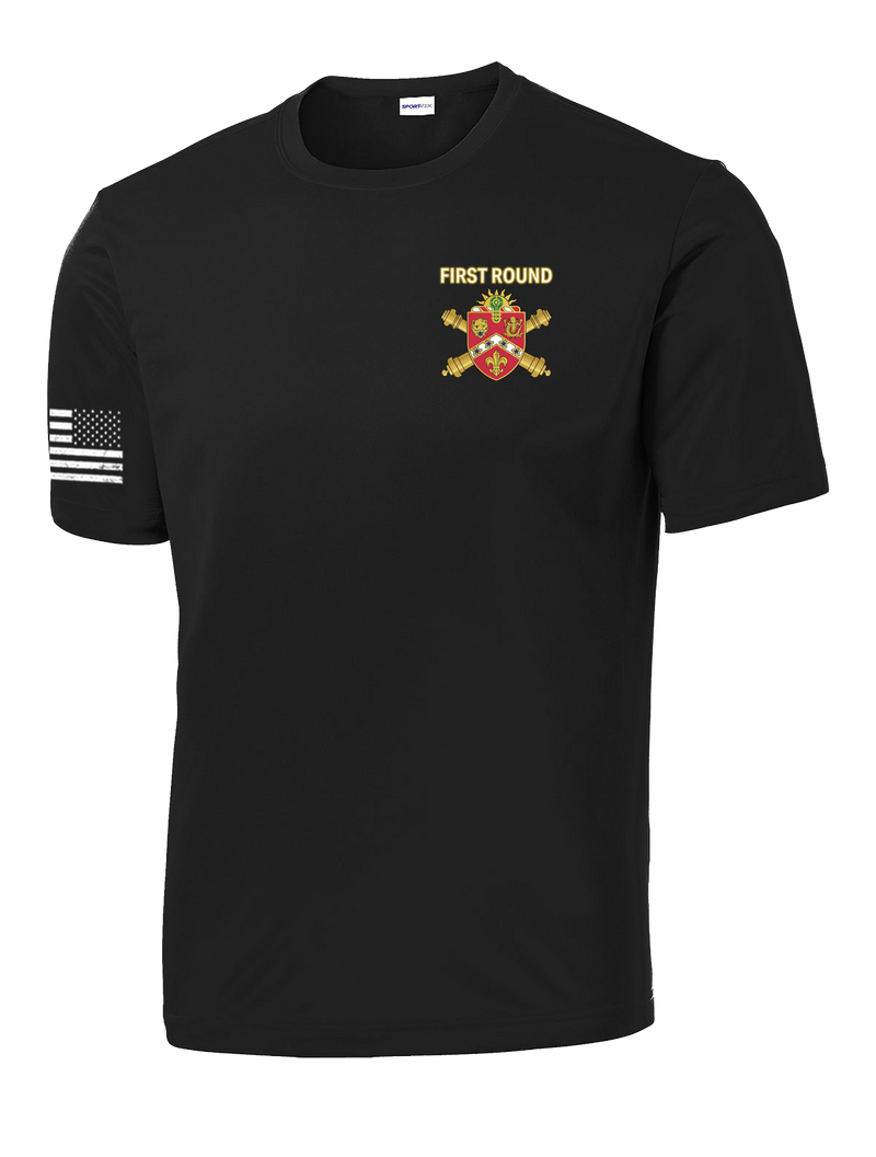 657th FSC Competitor Tee with Right Sleeve Flag