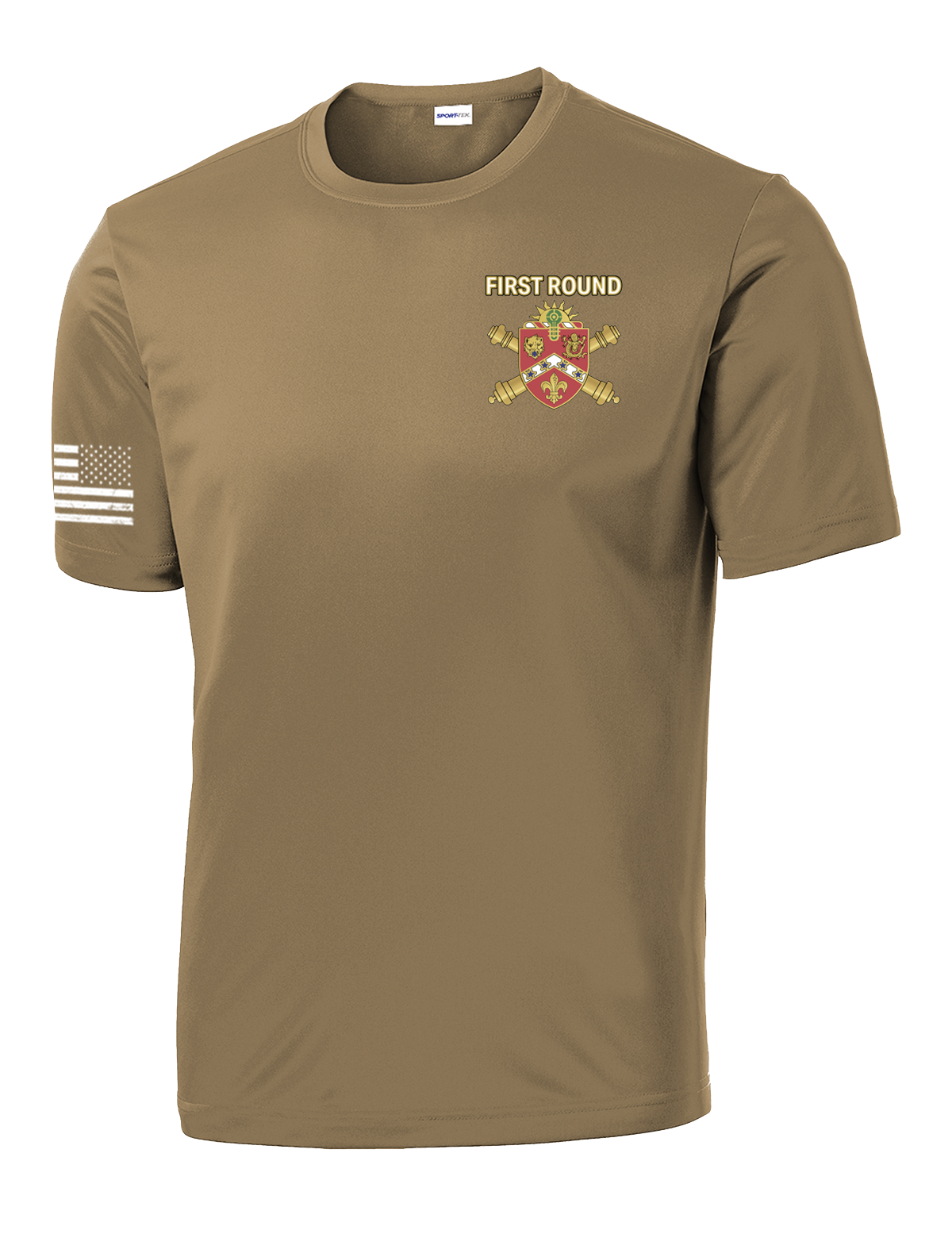 657th FSC Competitor Tee with Right Sleeve Flag