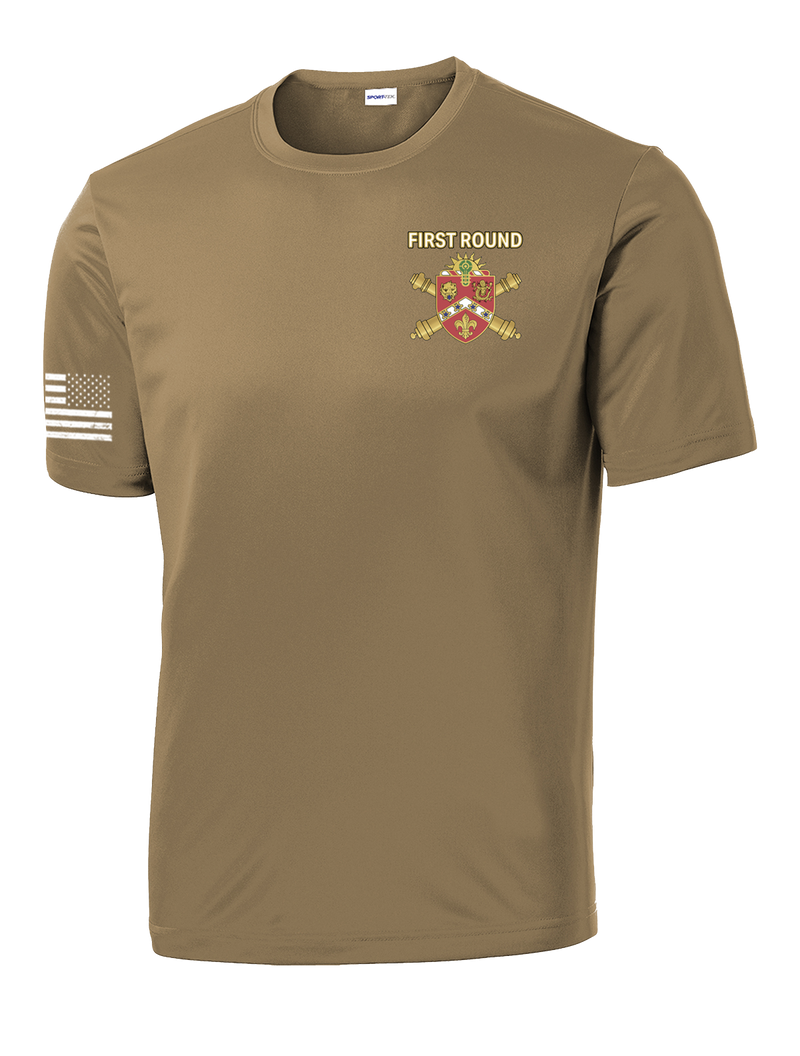 657th FSC Competitor Tee with Right Sleeve Flag