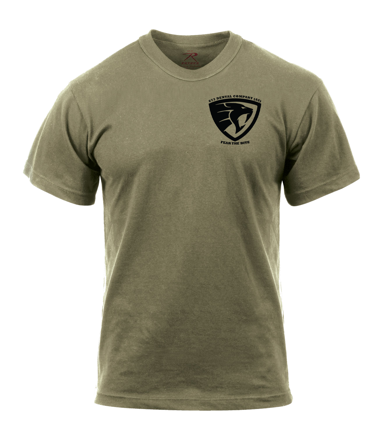 673rd DCAS AR 670-1 Coyote Brown T-Shirt with Subdued Prints