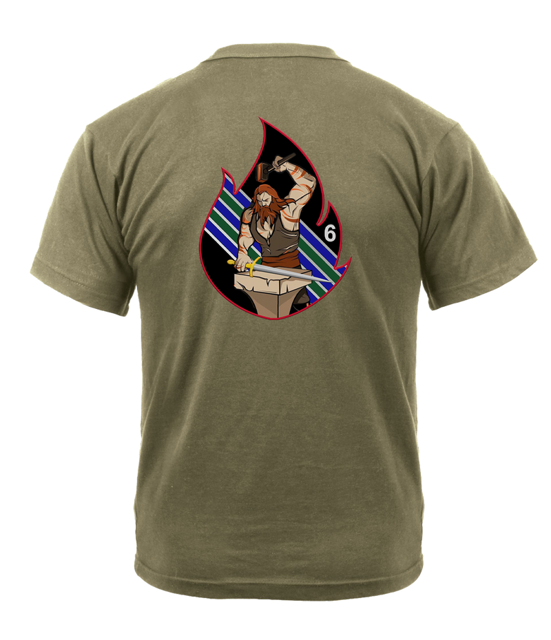 6th BN 5th SFAB AR 670-1 Coyote Brown T-Shirt