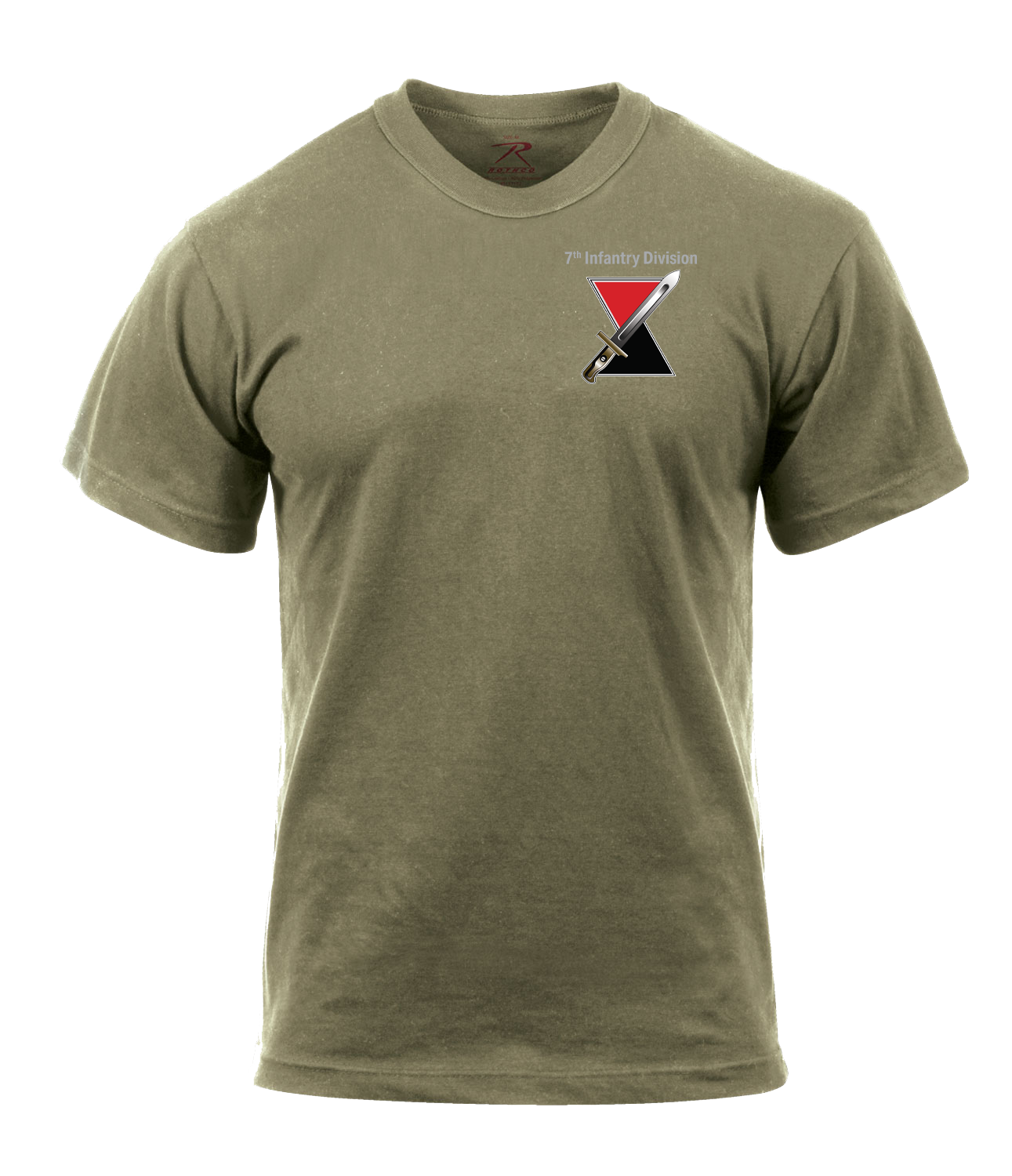 7th ID AR 670-1 Coyote Brown T-Shirt
