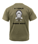 MEDICS 8-1 CAV AR 670-1 Coyote Brown T-Shirt