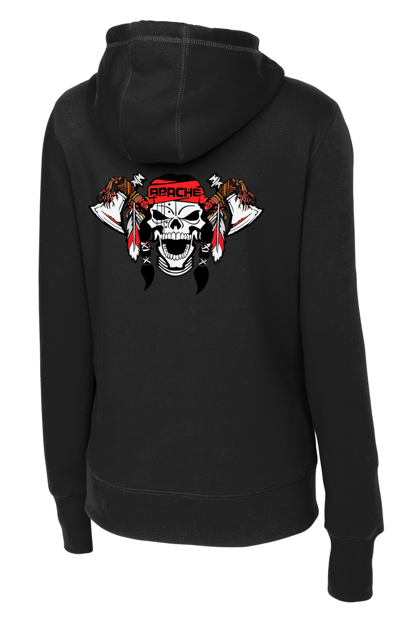 Apache 1-23 IN Ladies Poly/Cotton Blend Hoodie