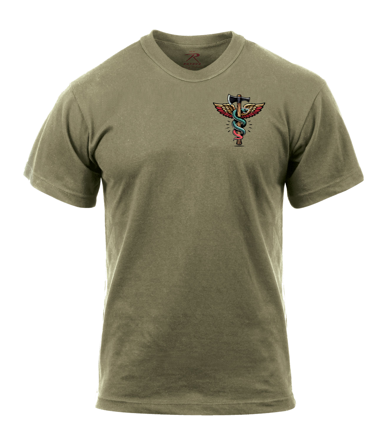 4-23 IN Aid Station AR 670-1 Coyote Brown T-Shirt