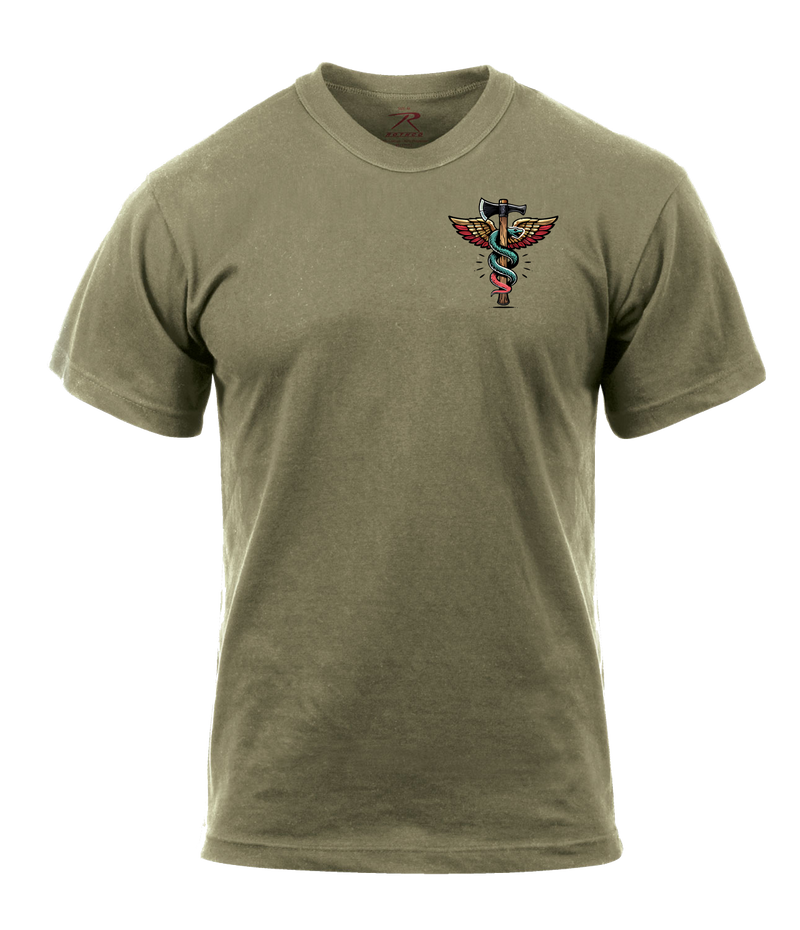 4-23 IN Aid Station AR 670-1 Coyote Brown T-Shirt