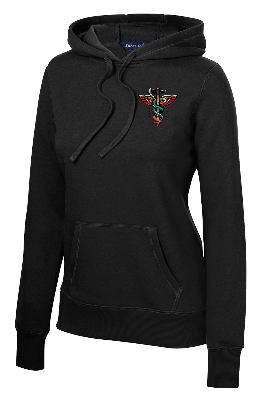 4-23 IN Aid Station Ladies Poly/Cotton Blend Hoodie